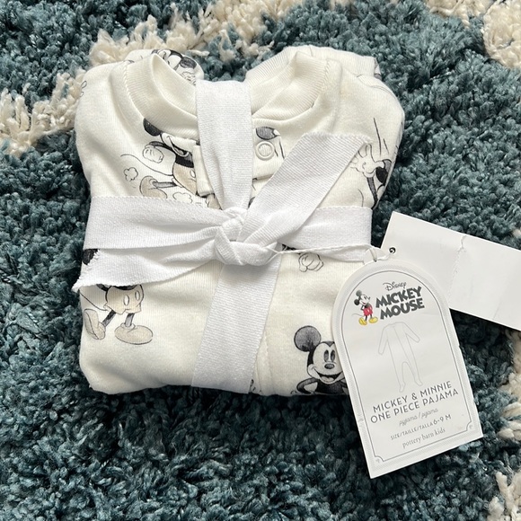 Pottery Barn Kids Other - Disney Mickey Mouse Footed One Piece Onesie Bodysuit Pajama